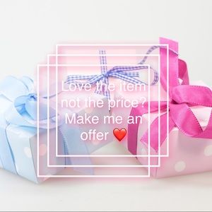 Always excepting REASONABLE offers! ❤️❤️